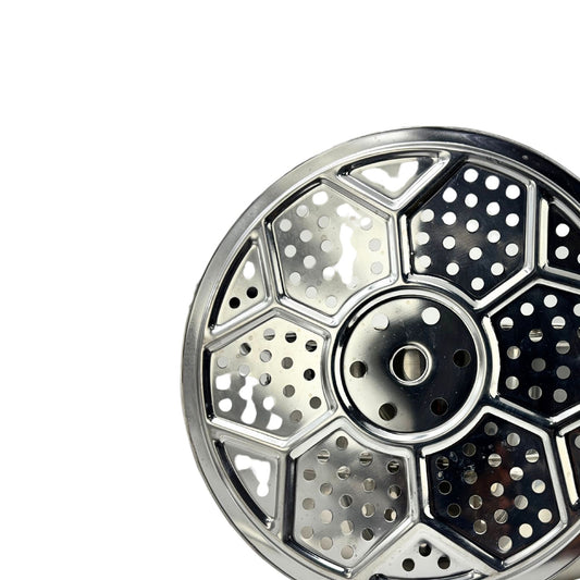 Gurubhai Equipments Stainless Steel 2-Tier Steamer With Lid 30cm, Multipurpose Steamer for Vegetables, Momos, Modak & Rice