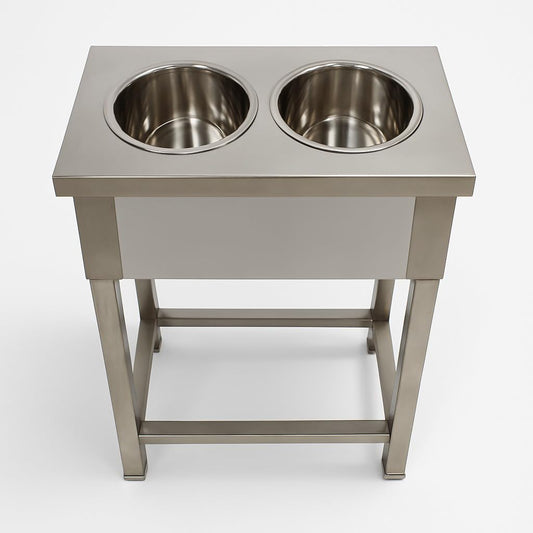 Commercial Electric Double Pot Bain Marie | Stainless Steel Food Warmer for Restaurant, Hotel & Catering Use