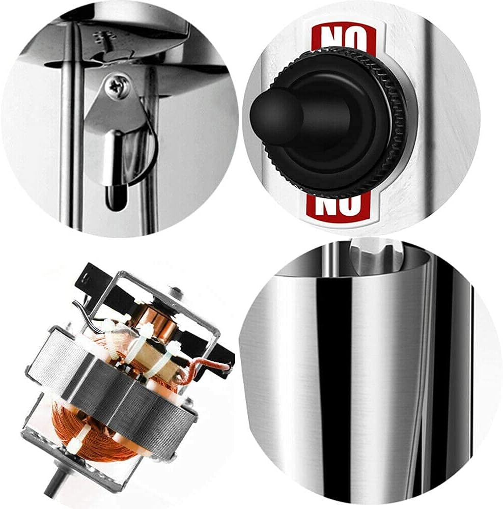Gurubhai Equipments Electric Stainless Steel Single Head Milkshake Maker, 2-Speed Commercial Mixer with 220V, Includes Mixing Cup, Ideal for Smoothies – Heavy-Duty Drink Blender (Single Head)