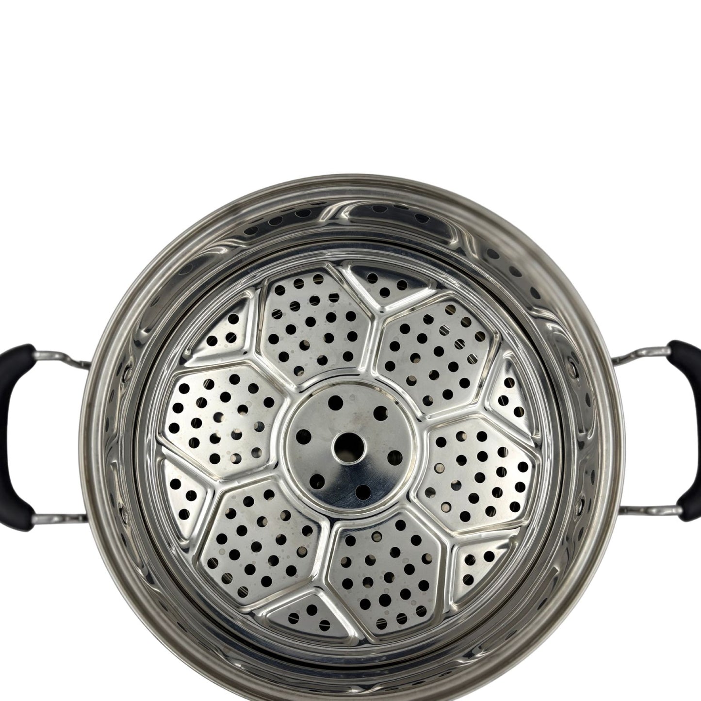 Gurubhai Equipments Stainless Steel 2-Tier Steamer With Lid 30cm, Multipurpose Steamer for Vegetables, Momos, Modak & Rice