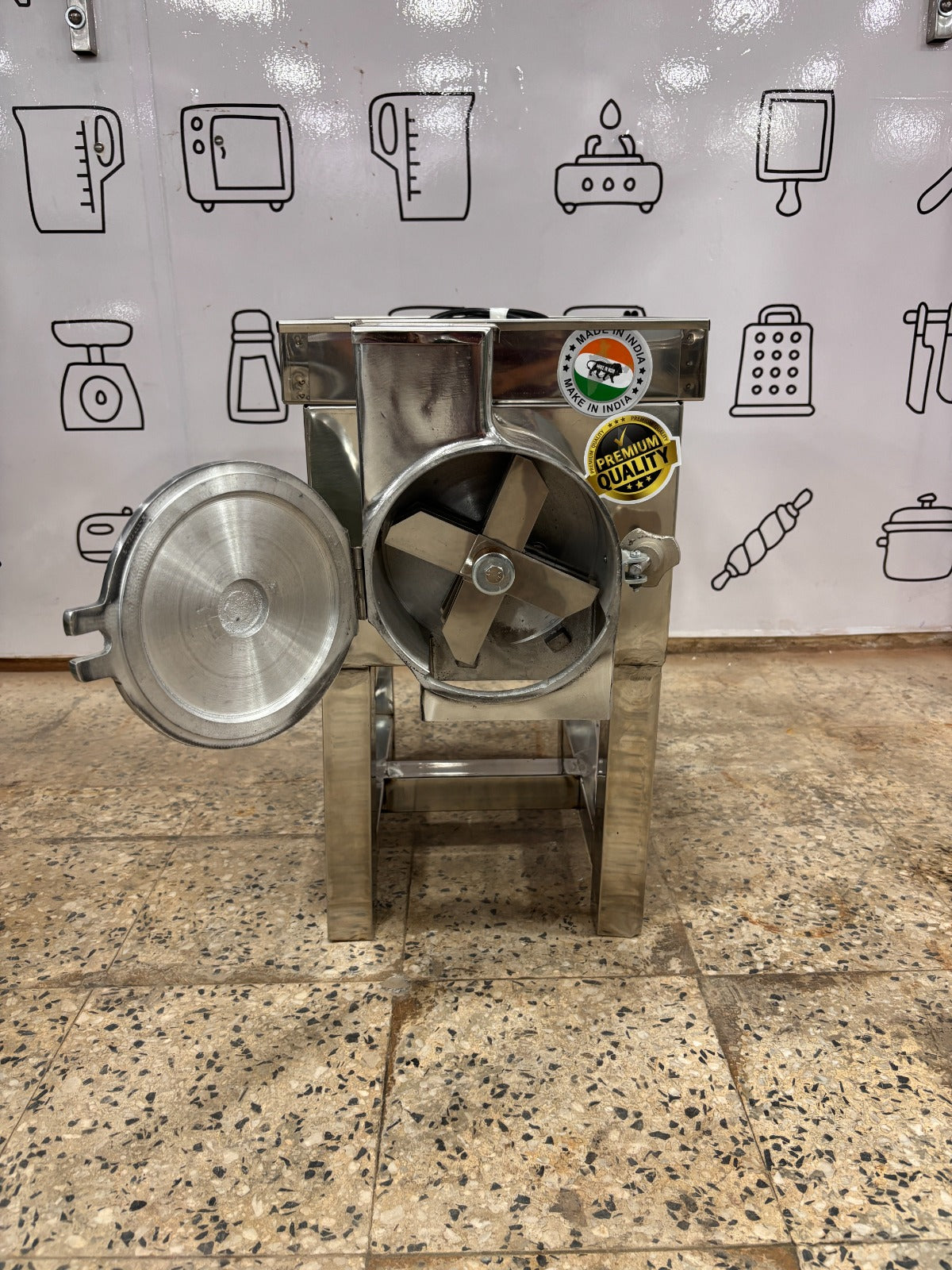 Stainless Steel Chilli Cutter Machine | Heavy Duty Vegetable Cutting Machine for Hotels & Catering